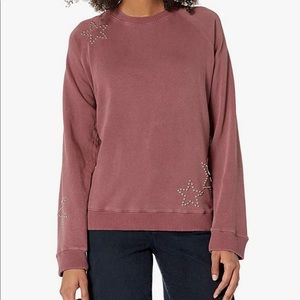 Monrow studded raglan sweatshirt